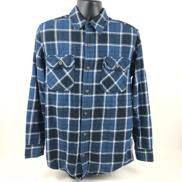 DULUTH TRADING Men’s FLANNEL LONG SLEEVE SHIRT - Picture 1 of 5